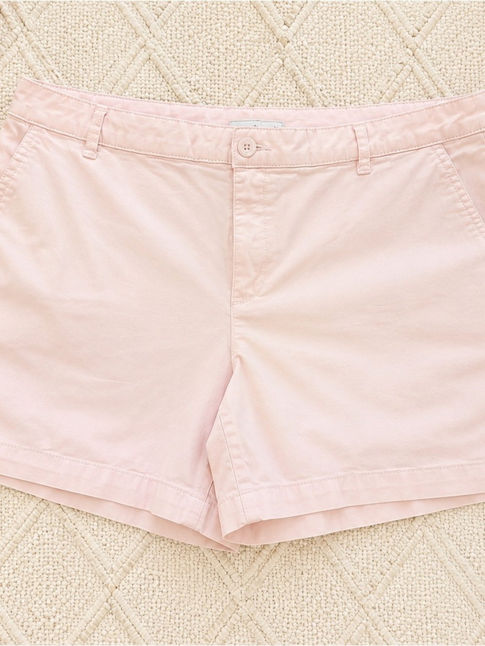 A New Day Blush Pink Stretch Chino Shorts Women’s Size 18